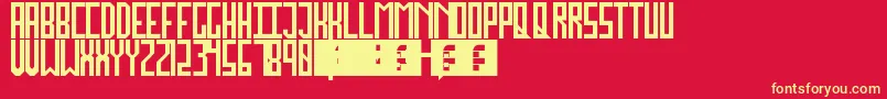 JockoMongo Font – Yellow Fonts on Red Background