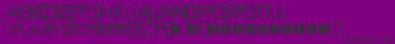 Countdowner Font – Black Fonts on Purple Background