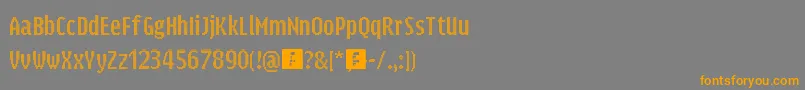 Parisienne Font – Orange Fonts on Gray Background