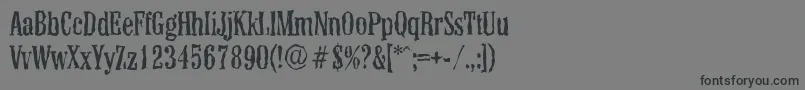 ColonelrandomRegular Font – Black Fonts on Gray Background