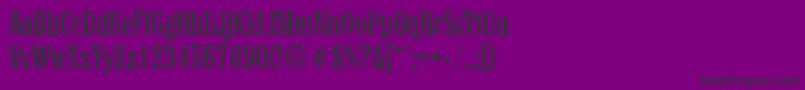 ColonelrandomRegular Font – Black Fonts on Purple Background