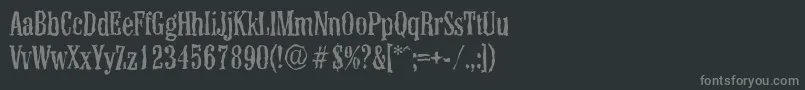 ColonelrandomRegular Font – Gray Fonts on Black Background