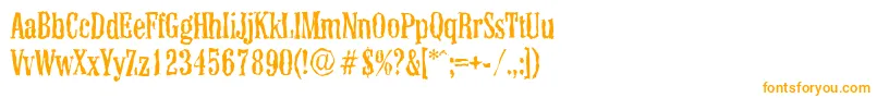 ColonelrandomRegular Font – Orange Fonts on White Background