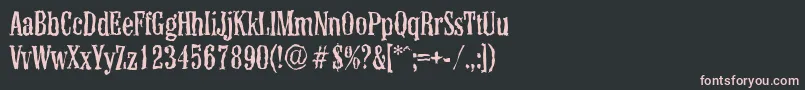 ColonelrandomRegular Font – Pink Fonts on Black Background