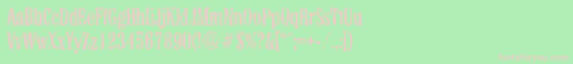 ColonelrandomRegular Font – Pink Fonts on Green Background