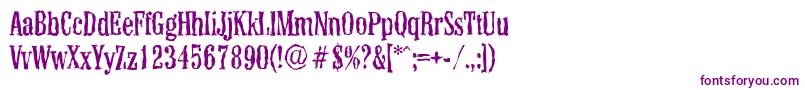 ColonelrandomRegular Font – Purple Fonts on White Background