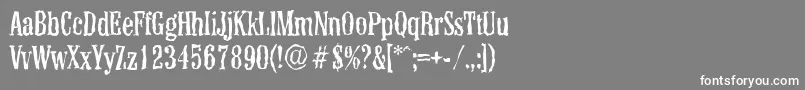 ColonelrandomRegular Font – White Fonts on Gray Background