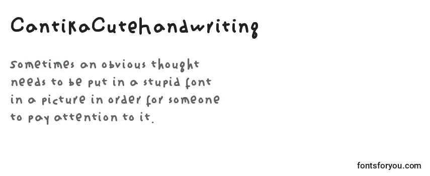 CantikaCuteHandwriting Font