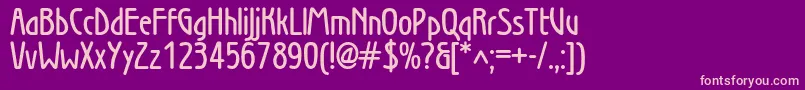 Secessionwiendemic Font – Pink Fonts on Purple Background