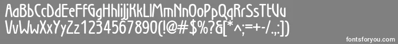 Secessionwiendemic Font – White Fonts on Gray Background