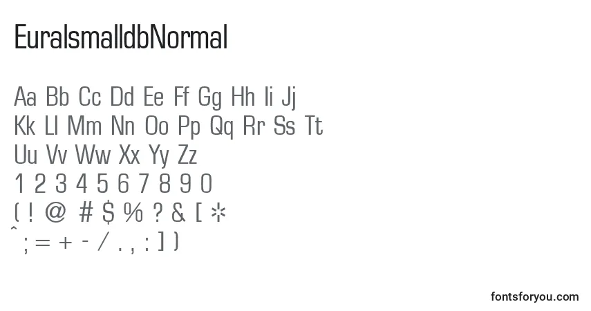 Шрифт EuralsmalldbNormal – алфавит, цифры, специальные символы