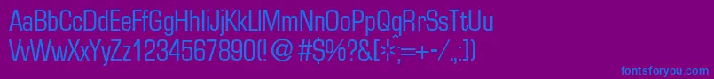 EuralsmalldbNormal Font – Blue Fonts on Purple Background