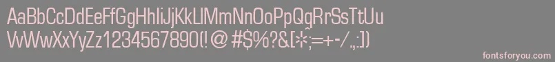 EuralsmalldbNormal Font – Pink Fonts on Gray Background