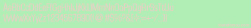 EuralsmalldbNormal Font – Pink Fonts on Green Background