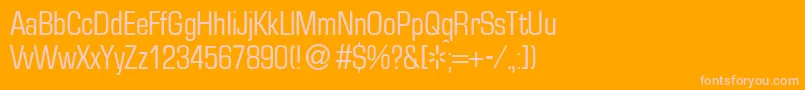 EuralsmalldbNormal Font – Pink Fonts on Orange Background