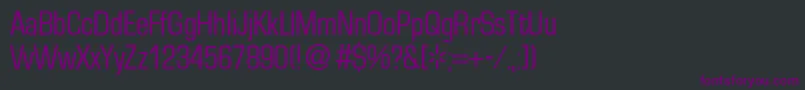 Шрифт EuralsmalldbNormal – фиолетовые шрифты на чёрном фоне