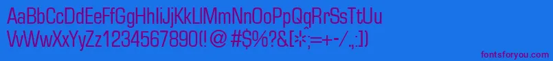 EuralsmalldbNormal Font – Purple Fonts on Blue Background