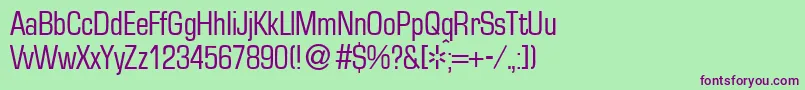 EuralsmalldbNormal Font – Purple Fonts on Green Background