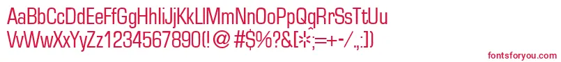 EuralsmalldbNormal Font – Red Fonts on White Background