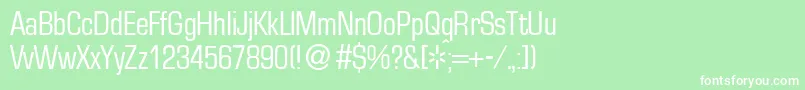 EuralsmalldbNormal Font – White Fonts on Green Background