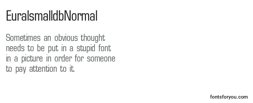 Review of the EuralsmalldbNormal Font