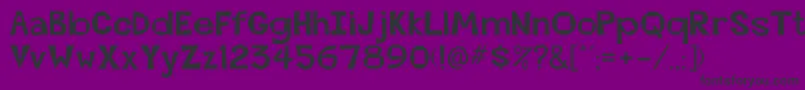 Beatsville Font – Black Fonts on Purple Background