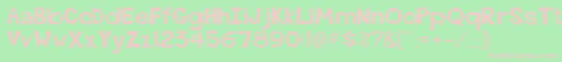 Beatsville Font – Pink Fonts on Green Background