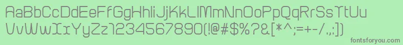 フォントArcleMedium – 緑の背景に灰色の文字