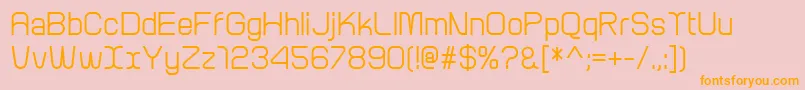 ArcleMedium Font – Orange Fonts on Pink Background