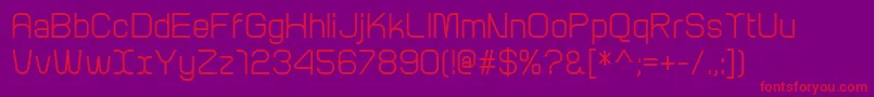 ArcleMedium Font – Red Fonts on Purple Background