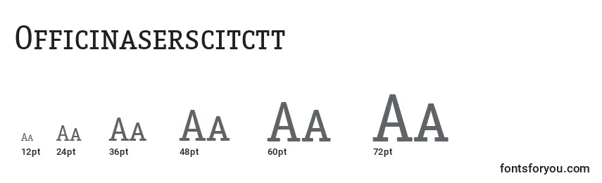 Officinaserscitctt Font Sizes