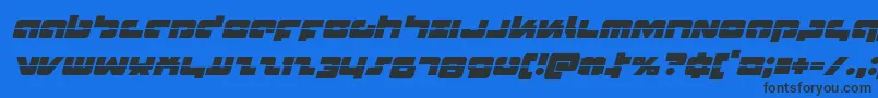Boomsticklaserital Font – Black Fonts on Blue Background