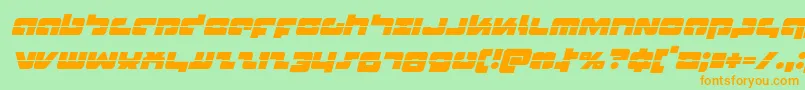 Boomsticklaserital Font – Orange Fonts on Green Background