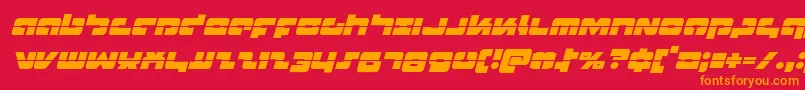 Boomsticklaserital Font – Orange Fonts on Red Background