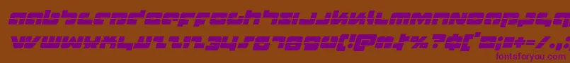 Boomsticklaserital Font – Purple Fonts on Brown Background