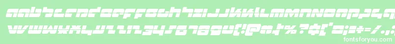 More about Boomsticklaserital Font Boomsticklaserital Font – White Fonts on Green Background