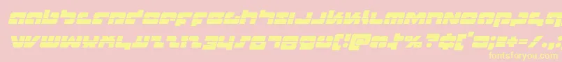 fuente Boomsticklaserital – Fuentes Amarillas Sobre Fondo Rosa