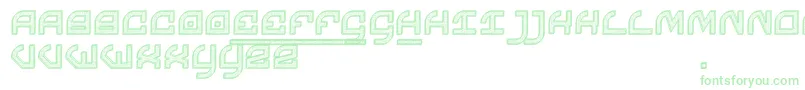 Chomage-Schriftart – Grüne Schriften