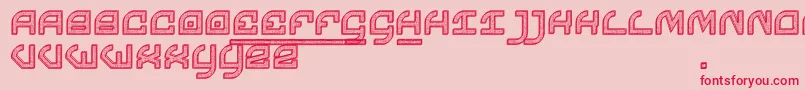 Chomage Font – Red Fonts on Pink Background