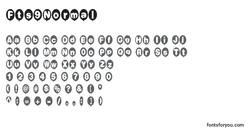 Schriftart Fts9Normal – Alphabet, Zahlen, spezielle Symbole