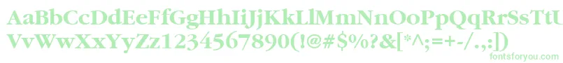 ItcGaramondLtBold Font – Green Fonts on White Background