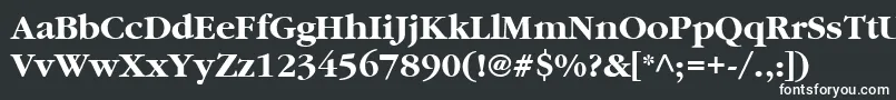 ItcGaramondLtBold Font – White Fonts on Black Background