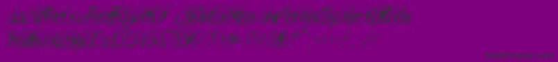 DeadlyEnglish Font – Black Fonts on Purple Background