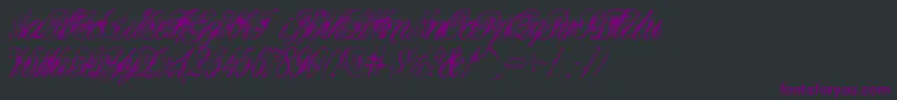 DeadlyEnglish Font – Purple Fonts on Black Background