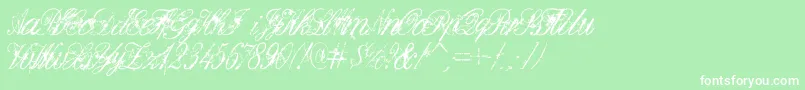 DeadlyEnglish Font – White Fonts on Green Background