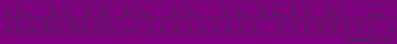 フォントKeyfontrussianBold – 紫の背景に黒い文字