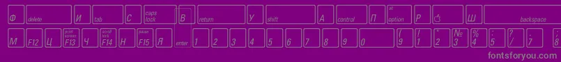 fuente KeyfontrussianBold – Fuentes Grises Sobre Fondo Morado