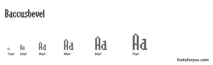 Baccusbevel Font Sizes