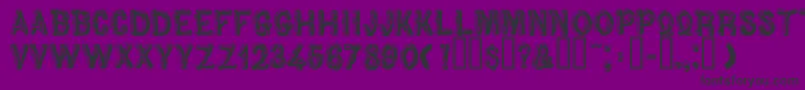 Woodbadge Font – Black Fonts on Purple Background