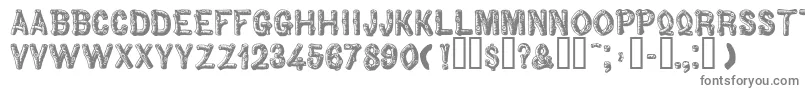 Woodbadge Font – Gray Fonts on White Background